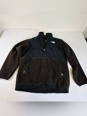 The North Face Brown and Black Kids Lightweight Fleece Jacket